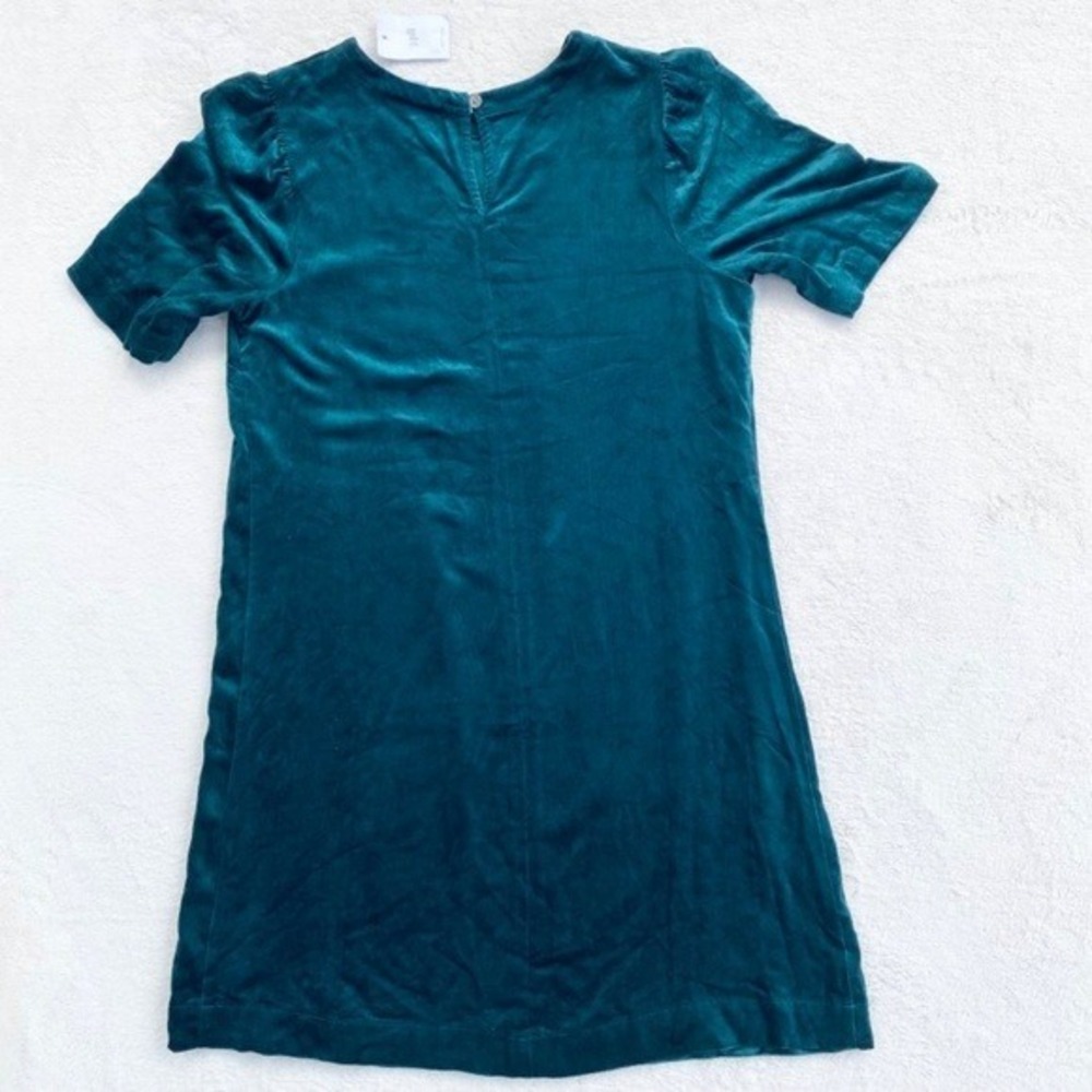 NWT J. Jill Velvet Shift Dress Womens XS Petite Green WDR279232 - Picture 4 of 8